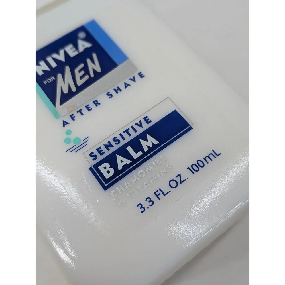 VINTAGE NEW!💙Nivea for Men Sensitive After Shave‎ Balm 3.3oz Beiersdorf Germany